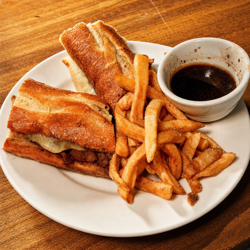 French Dip Sandwich.